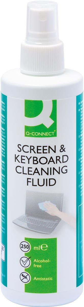 Reinigingsspray voor scherm en toetsenbord, antistatisch, 250 ml spraybus - OfficeTown