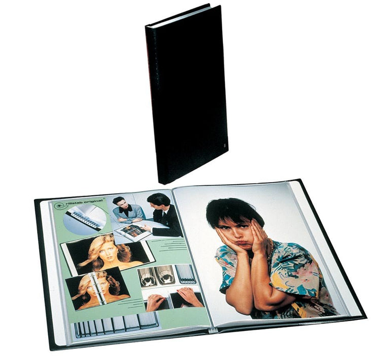 Rillstab showalbum A4 60 tassen, zwart - OfficeTown