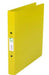 Ringband Q - CONNECT, PP, 2 ringen, 25 mm, doorzichtig geel - OfficeTown