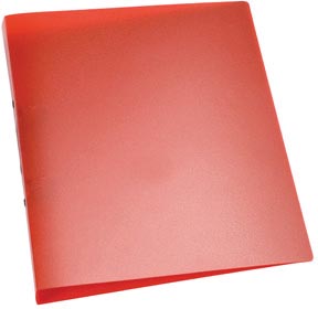 Ringmap Q - CONNECT, PP, 2 ringen, 25 mm, doorzichtig rood - OfficeTown