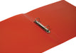 Ringmap Q - CONNECT, PP, 2 ringen, 25 mm, doorzichtig rood - OfficeTown