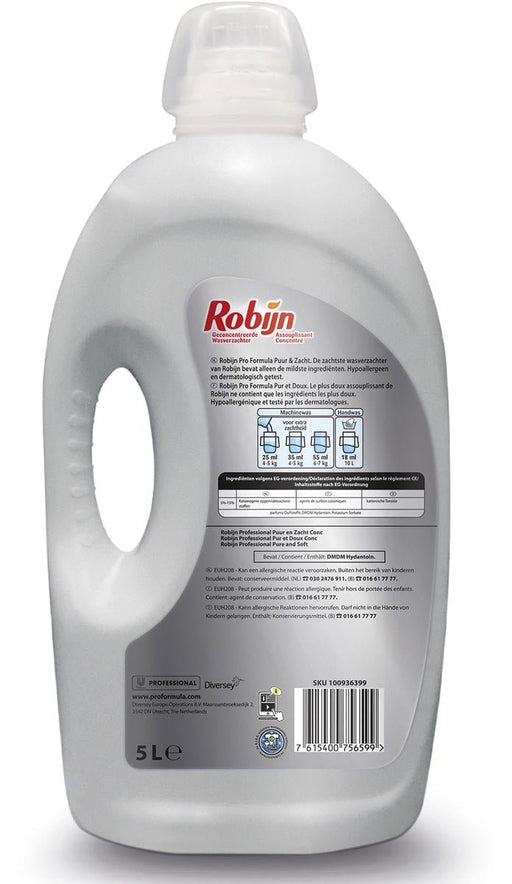 Robijn wasverzachter Puur & Zacht, flacon van 5 liter - OfficeTown
