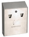 Rubbermaid asbak voor aan de wand, afmetingen 25,4 x 7,6 x 31,8 cm, verzinkt staal - OfficeTown