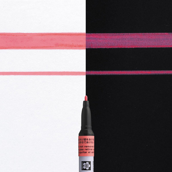 Sakura verf Marker Pen - Touch, fijn, fluorescerend rood - OfficeTown