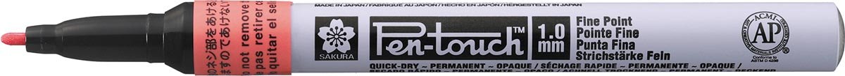 Sakura verf Marker Pen - Touch, fijn, fluorescerend rood - OfficeTown