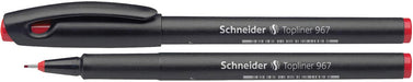 Schneider Fineliner Topliner 967 rood 10 stuks - OfficeTown