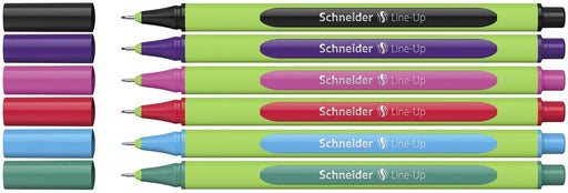 Schneider Line - Up fineliner 0,4 mm, 5 + 1 gratis, assorti - OfficeTown