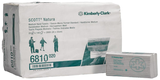 Scott papieren handdoek Natura, C - vouw, 2 - laags, 140 vellen, pak van 20 stuks - OfficeTown