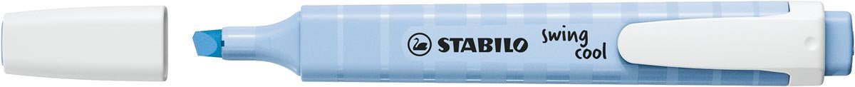 STABILO Swing Cool Markeerstift, Lichtblauw met Schuine Punt - OfficeTown