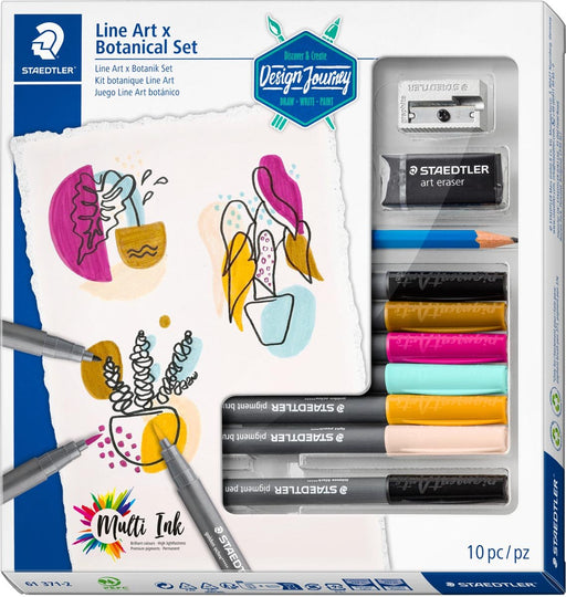 Staedtler Line Art x Botanical Set, set van 10 stuks - OfficeTown