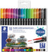 Staedtler permanent marker,dubbele punt, etui van 18 stuks, assorti - OfficeTown