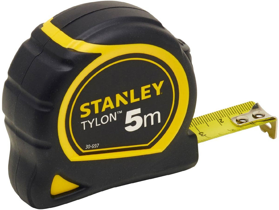 Stanley rolband Tylon 5 m x 19 mm met schokbestendige behuizing - OfficeTown