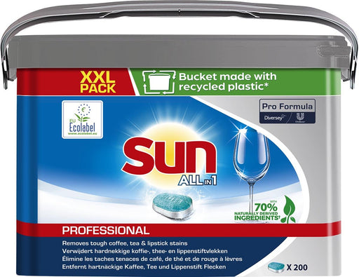 Sun Pro Formula All - in - one vaatwastabletten, emmer van 200 stuks - OfficeTown
