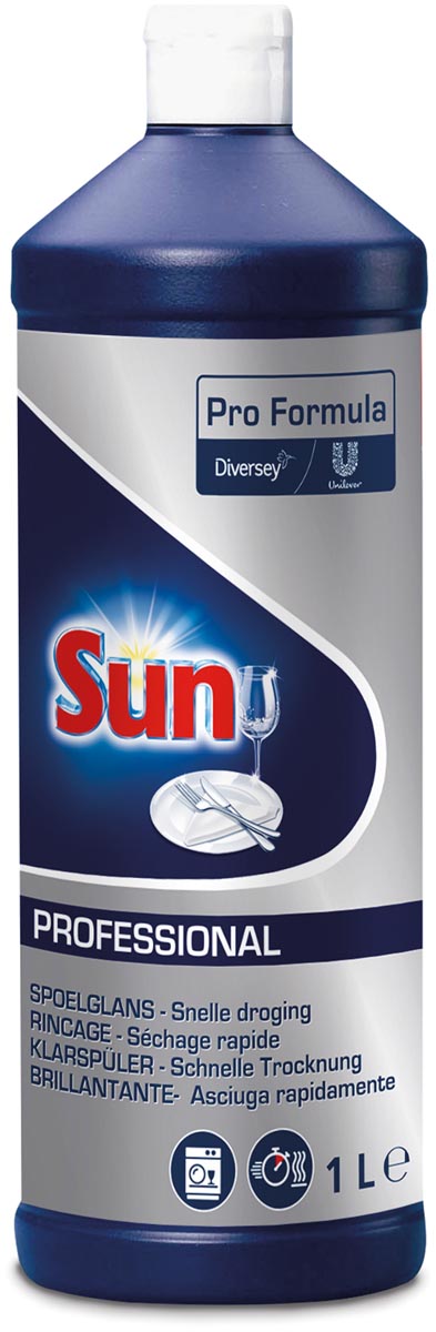 Sun Pro Formula spoelglans voor vaatwasser, flacon van 1 liter - OfficeTown