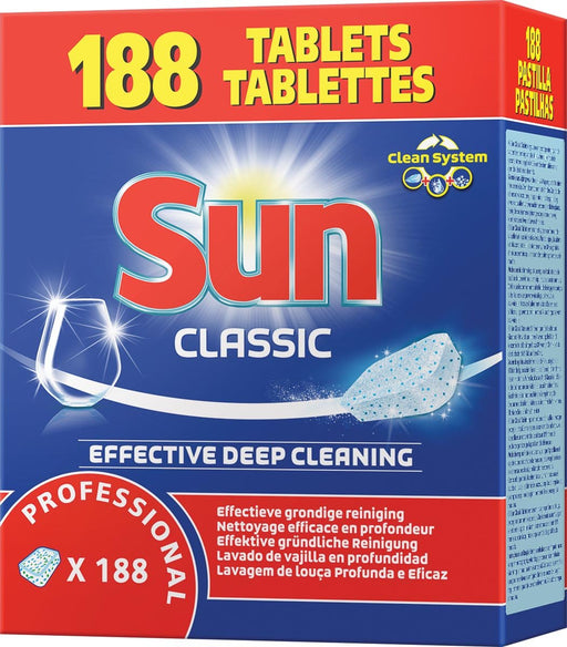 Sun vaatwastabletten voor uitstekende vuilverwijdering - pak van 188 tabletten - OfficeTown