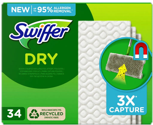 Swiffer Dry navulling, pak van 34 stuks - OfficeTown
