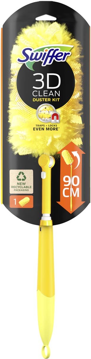 Swiffer Duster kit 3D Clean, met 1 stoefdoekje, op blister - OfficeTown