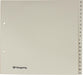 Tabbladen Pergamy ft 21 x 23 cm, 2 - gaatsperforatie, gems, A - Z met 20 tabs - OfficeTown