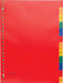 Tabbladen van Pergamy, A4 - formaat, 23 - gaats perforatie, PP, diverse kleuren, set 1 - 12 - OfficeTown