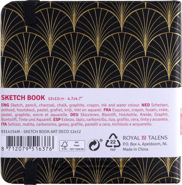 Talens Art Creation schetsboek, Art Deco, 12 x 12 cm - OfficeTown