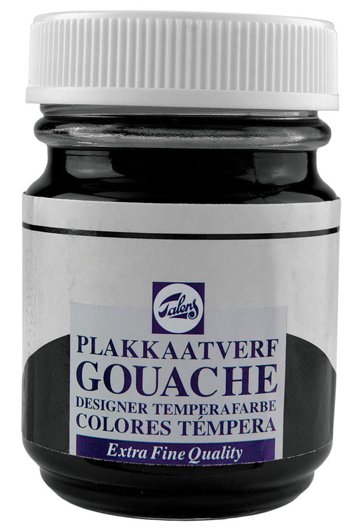 Talens plakkaatverf Extra Fijn 50 ml flacon, neutraal zwart - OfficeTown