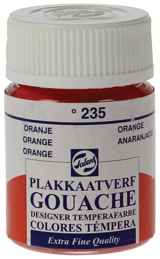 Talens plakkaatverf Extra Fijn flacon van 16 ml, oranje 10 stuks - OfficeTown