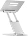 Telescopische laptopstandaard voor laptops tot 17 inch, zilver - OfficeTown