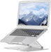 Telescopische laptopstandaard voor laptops tot 17 inch, zilver - OfficeTown