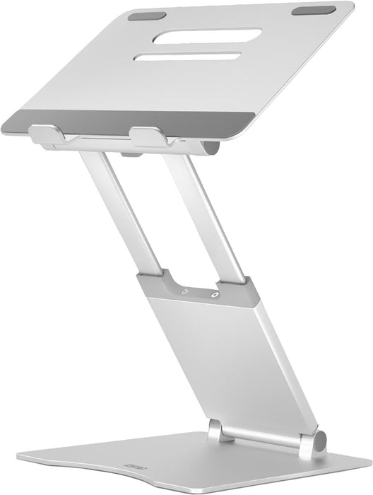 Telescopische laptopstandaard voor laptops tot 17 inch, zilver - OfficeTown