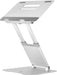 Telescopische laptopstandaard voor laptops tot 17 inch, zilver - OfficeTown