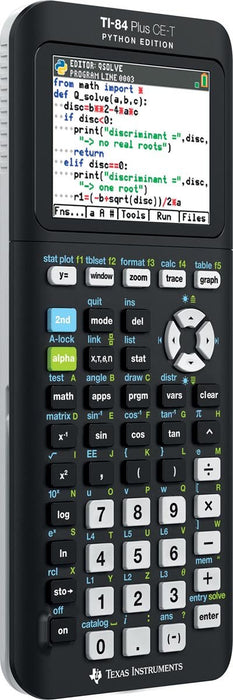 Texas grafische rekenmachine TI - 84 Plus CE - T Python edition, zwart - OfficeTown
