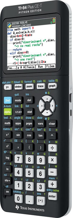 Texas grafische rekenmachine TI - 84 Plus CE - T Python edition, zwart - OfficeTown