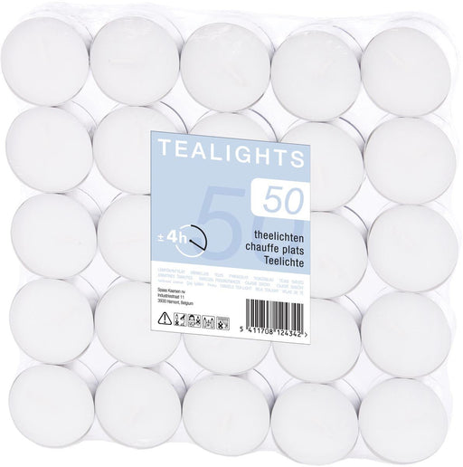 Theelichtjes in Aluminium Houder - 50 Stuks - OfficeTown