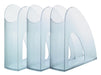 Tijdschriftenhouder Twin transparant met open voorkant - OfficeTown