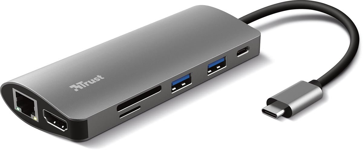 Trust Dalyx 7 - in - 1 USB - C Multiport Adapter - OfficeTown