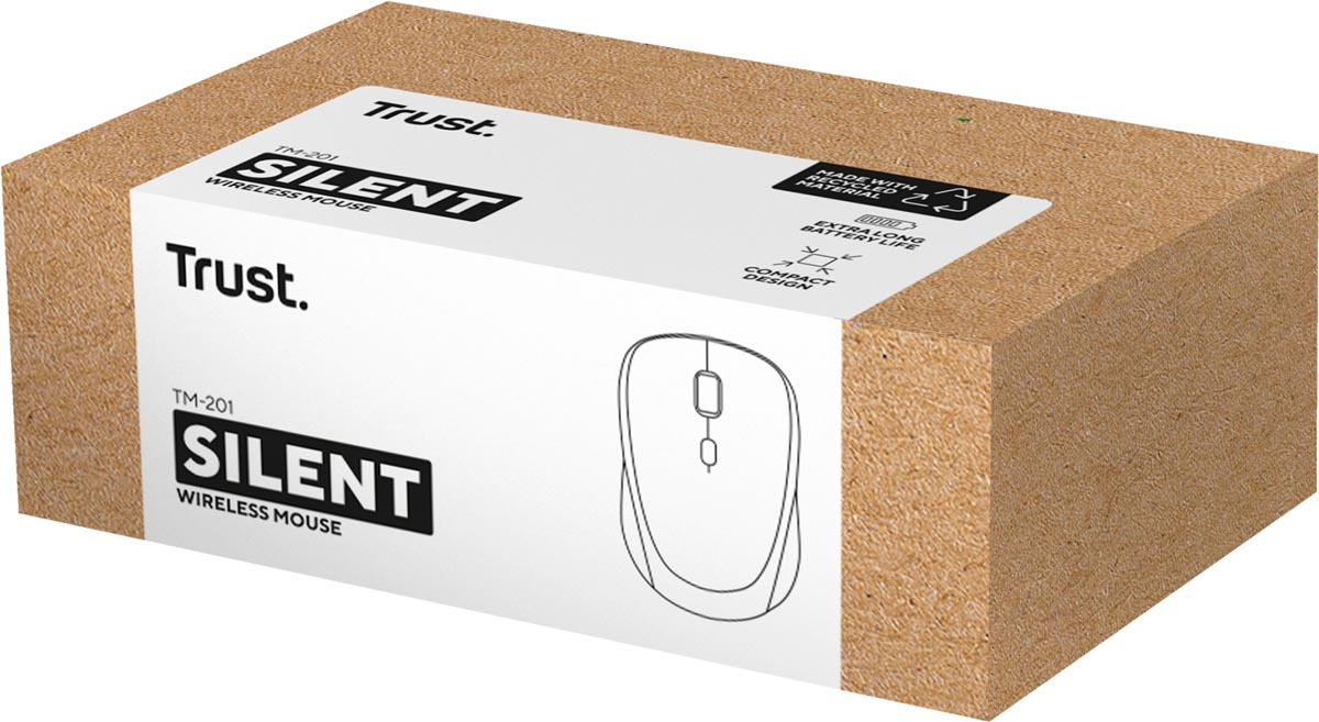 Trust draadloze muis TM - 201, zwart - OfficeTown