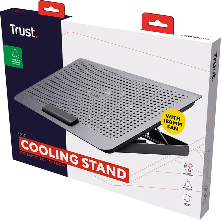 Trust Exto laptop koelstandaard met USB - ventilator - OfficeTown