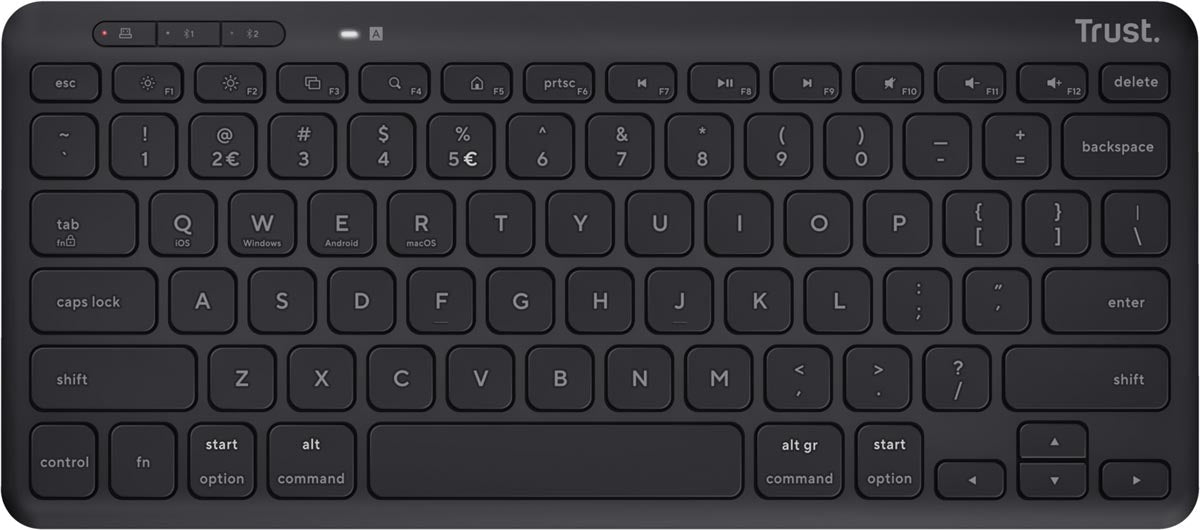Trust Lyra Eco draadloos toetsenbord, azerty met multi - device connectiviteit - OfficeTown