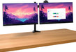 Trust Mara monitorarm, dubbele arm met 1 laptoparm, zwart - OfficeTown