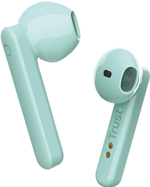 Trust Primo Touch Bluetooth draadloze oortjes, muntgroen met geïntegreerde microfoon - OfficeTown