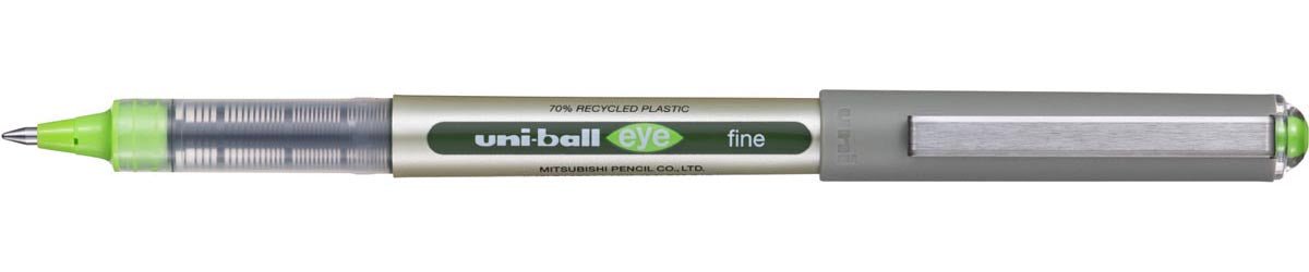 Uni - ball Eye Fine roller Eco, schrijfbreedte 0,5 mm, lichtgroen 12 stuks - OfficeTown