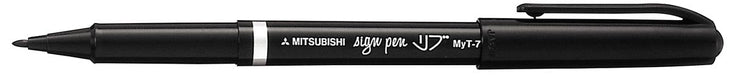 Uni - ball fineliner Sign Pen, 1mm, zwart - OfficeTown
