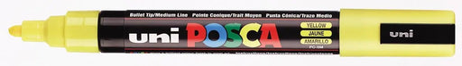 uni - ball Verf Marker op Waterbasis Posca PC - 5M Geel met Schrijfbreedte 1,8 - 2,5 mm - OfficeTown