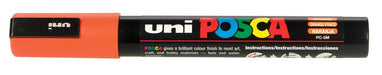 uni - ball Verf Marker op Waterbasis Posca PC - 5M in donkeroranje met een schrijfbreedte van 1,8 - 2,5 mm - OfficeTown