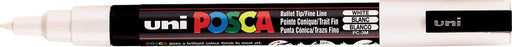 Uni - ball Verfmarker op waterbasis Posca PC - 3M wit met een schrijfbreedte van 1,5 mm - OfficeTown