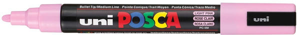 uni-ball Verfmarker op waterbasis Posca PC-5M lichtroze met 1.8 - 2.5 mm schrijfbreedte