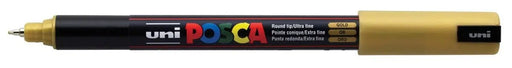 uni - ball Verfstift op waterbasis Posca PC - 1MR goud met extra fijne punt - OfficeTown
