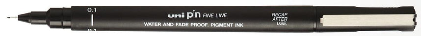 Uni Pin fineliner, 0,1 mm, ronde punt, zwart - OfficeTown