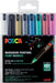 Uni POSCA verfmarker PC - 1MC, 0,7 mm, set van 8 stuks in diverse metallic kleuren - OfficeTown