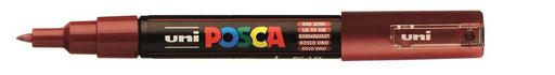 Uni POSCA verfstift PC - 1MC, 0,7 mm, karmijnrood - OfficeTown